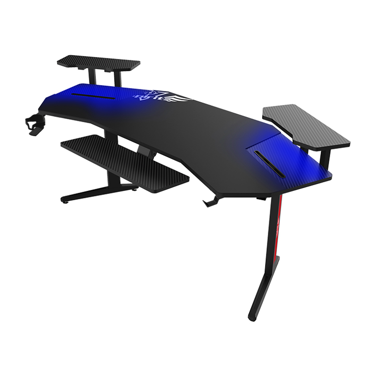 Esports Gaming Desk - โต๊ะเกมมิ่งคอมพิวเตอร์ขนาดใหญ่ 70 นิ้ว พร้อมไฟ RGB LED