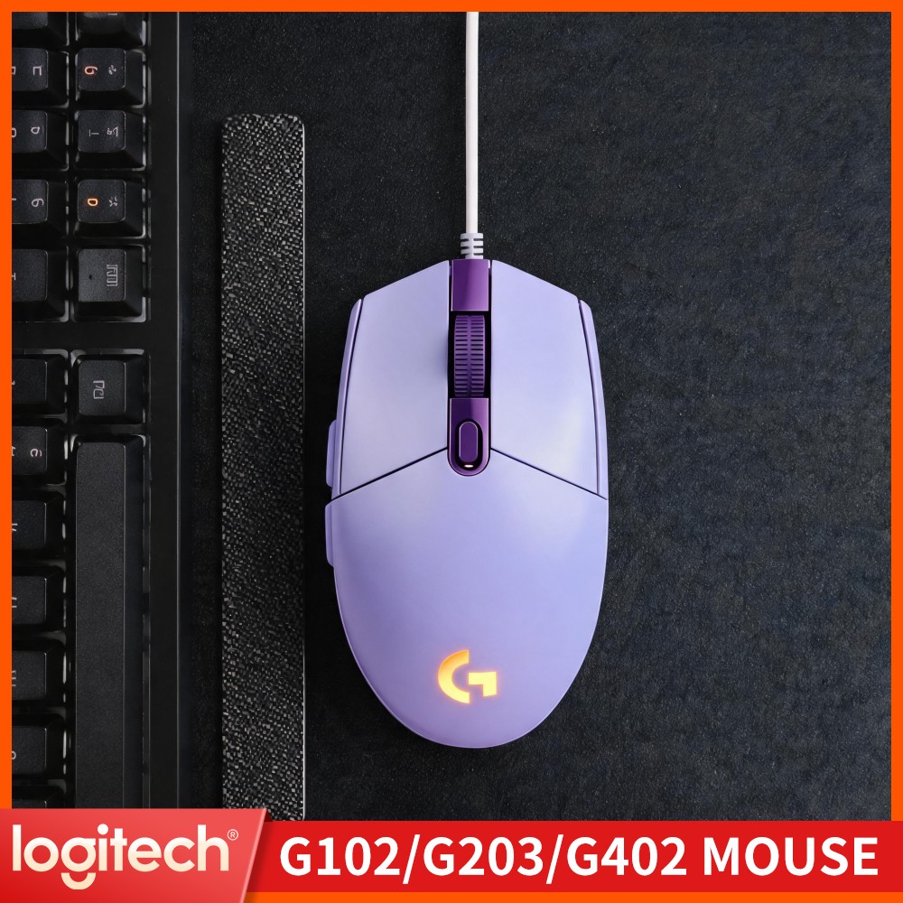 Logitech Mouse G203 - เมาส์เกมมิ่งแบบมีสาย Logitech G203 ให้ความรู้สึกสบายมือ ปรับค่า DPI