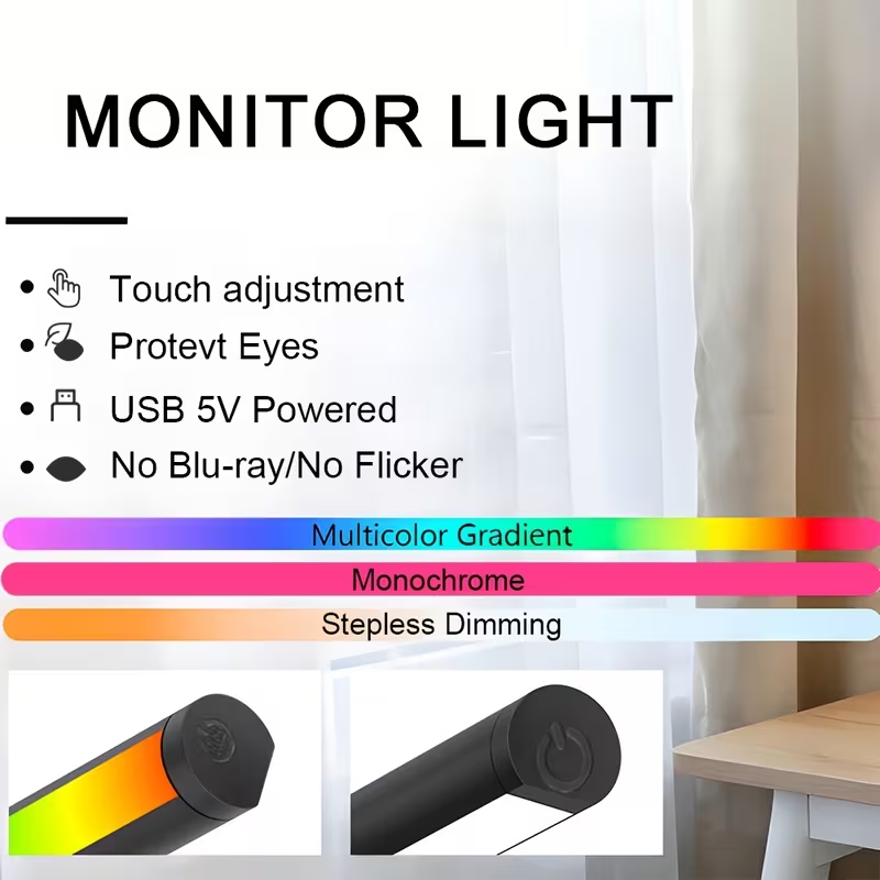 ไฟมอนิเตอร์แบบแท่ง LED สำหรับแ - Esports Gaming Desk บทวิจารณ์และราคา
