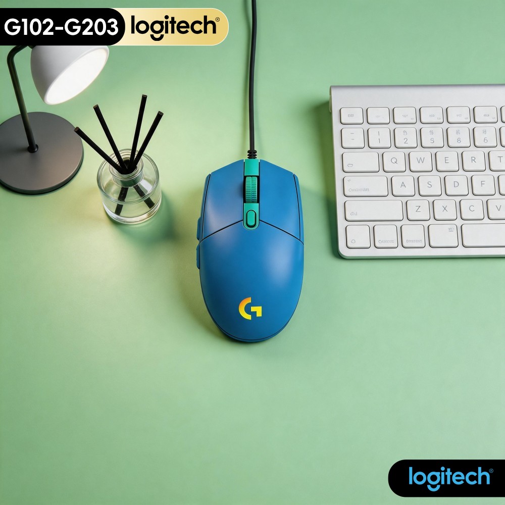 G102 โลจิเทค G203 เมาส์, รูปทร - Logitech Mouse G203 บทวิจารณ์และราคา