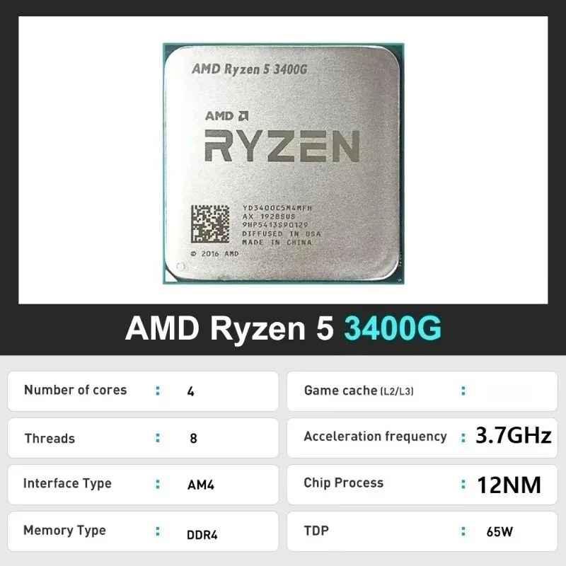 R5 3400G ใหม่ 100% AMD Ryzen 5 - Amd Cpu Ryzen 5 บทวิจารณ์และราคา