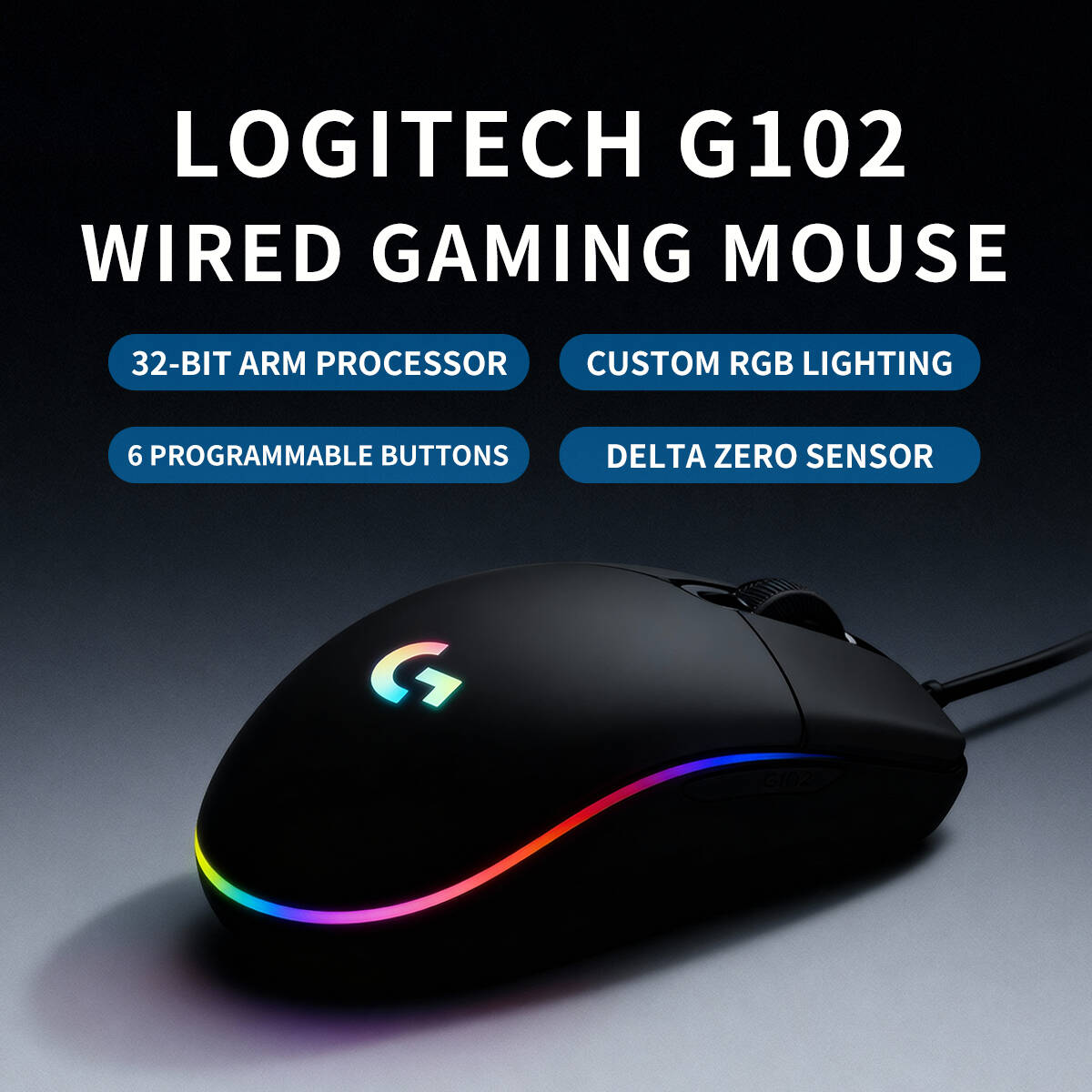 เมาส์เกมมิ่ง Logitech G203 แบบ - Logitech Mouse G203 บทวิจารณ์และราคา