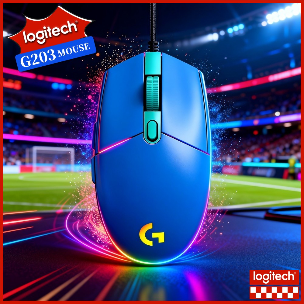 เมาส์เกมมิ่งแบบมีสาย Logitech  - Logitech Mouse G203 บทวิจารณ์และราคา