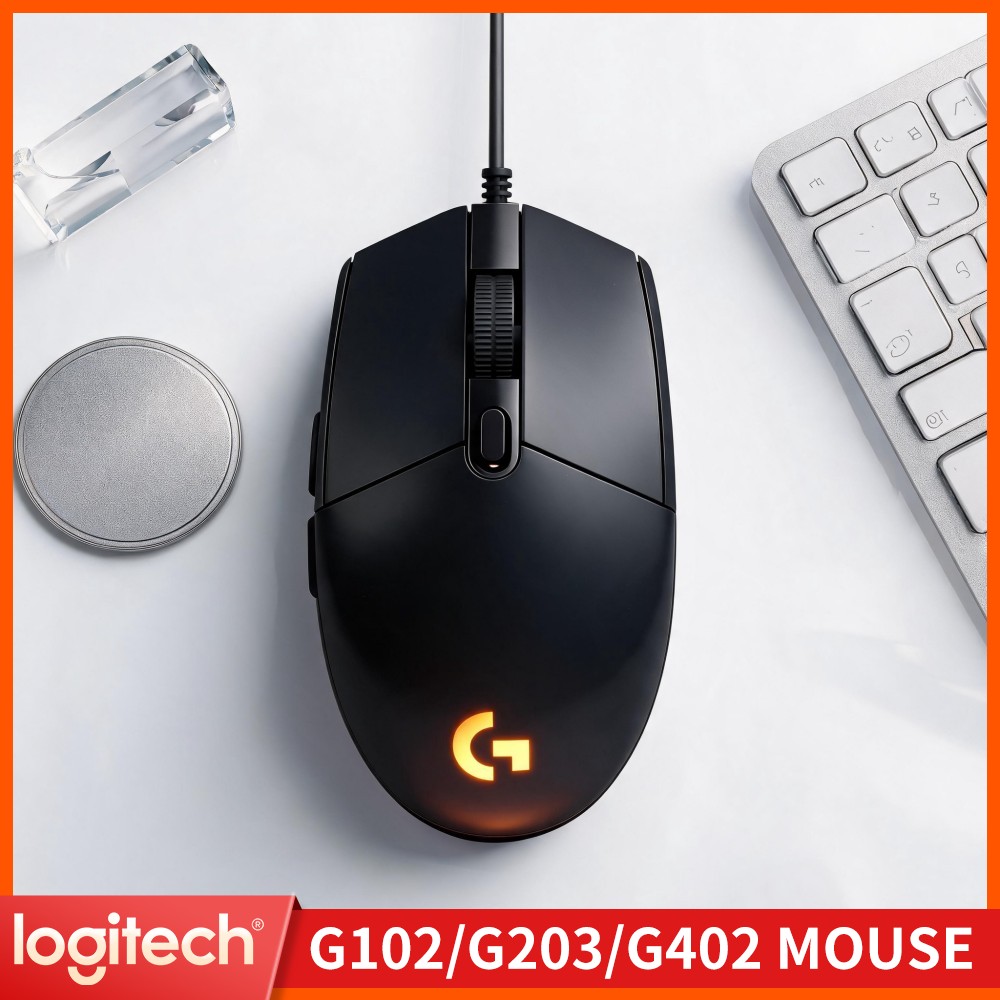 เมาส์เกมมิ่งแบบมีสาย Logitech  - Logitech Mouse G203 บทวิจารณ์และราคา