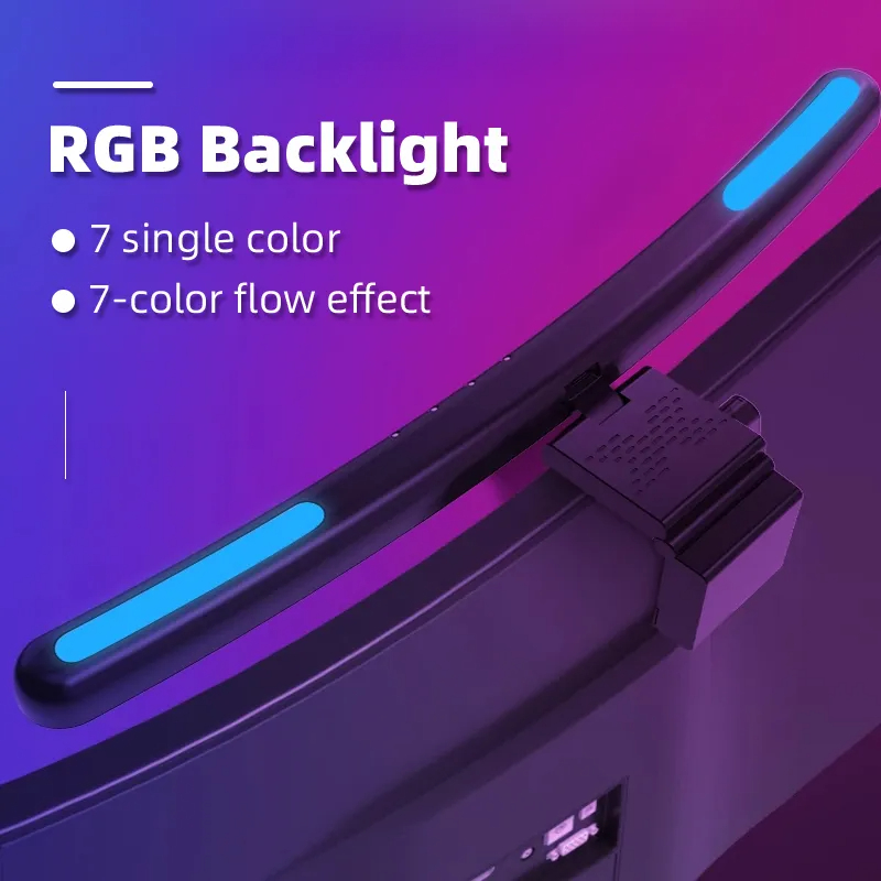 โคมไฟหน้าจอแอลอีดีโค้ง USB RGB - Esports Gaming Pc บทวิจารณ์และราคา