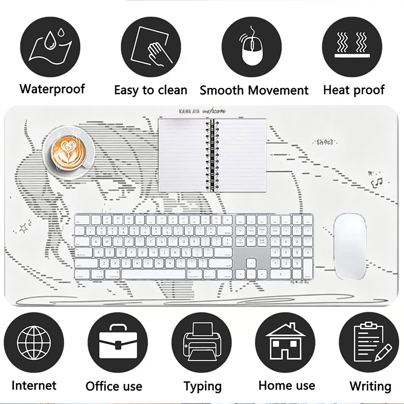 แผ่นรองเมาส์หนังลายการ์ตูนอนิเ - Esports Gaming Desk บทวิจารณ์และราคา